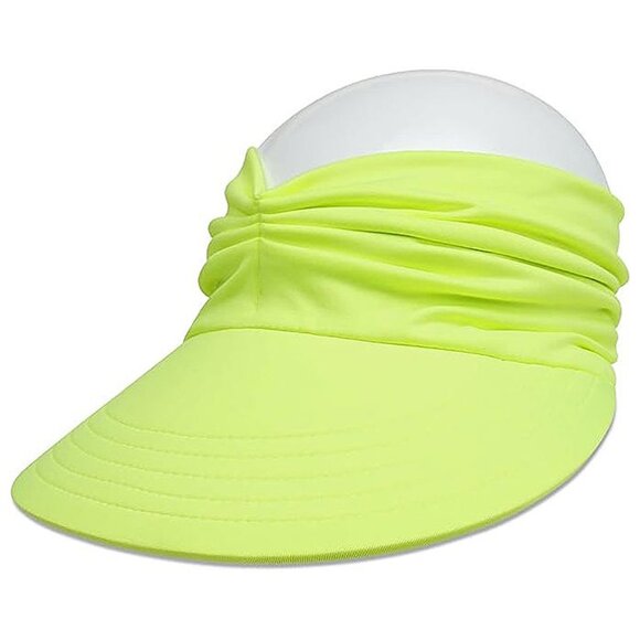 Womens Sun Visor Hat Wide Brim Summer UPF 50+ UV Protection Beach Sport Cap - Picture 3 of 7